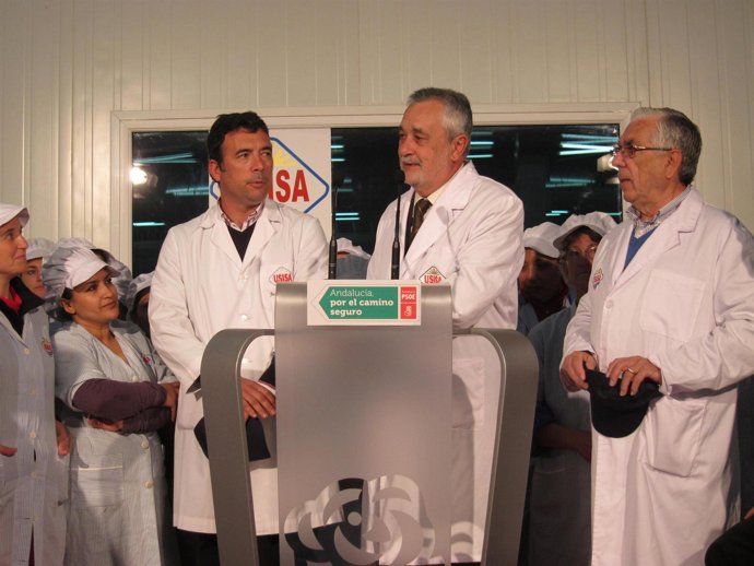 Griñán, En La Intervención Tras Visitar La Unión Salazonera Islena S.A (Usisa)