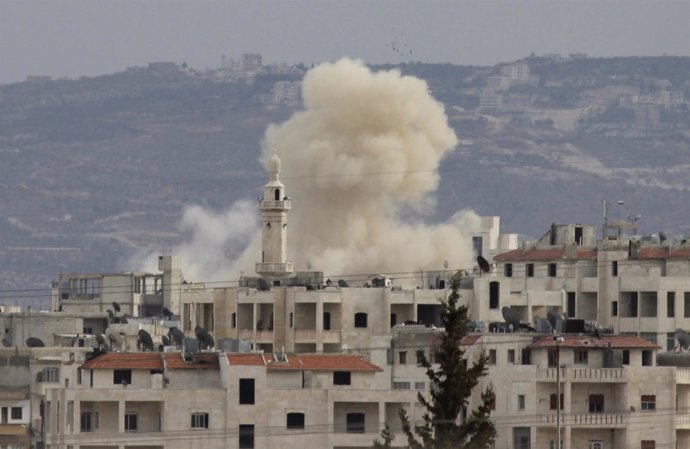 Bombardeos En Damasco, Siria