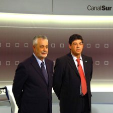 Griñán Y Valderas Antes Del Debate.