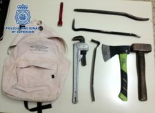 Herramientas Intervenidas A La Banda Dedicada A Asaltar Casas