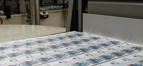Fabricación De Billetes De Euros En La Fábrica Nacional De Moneda Y Timbre