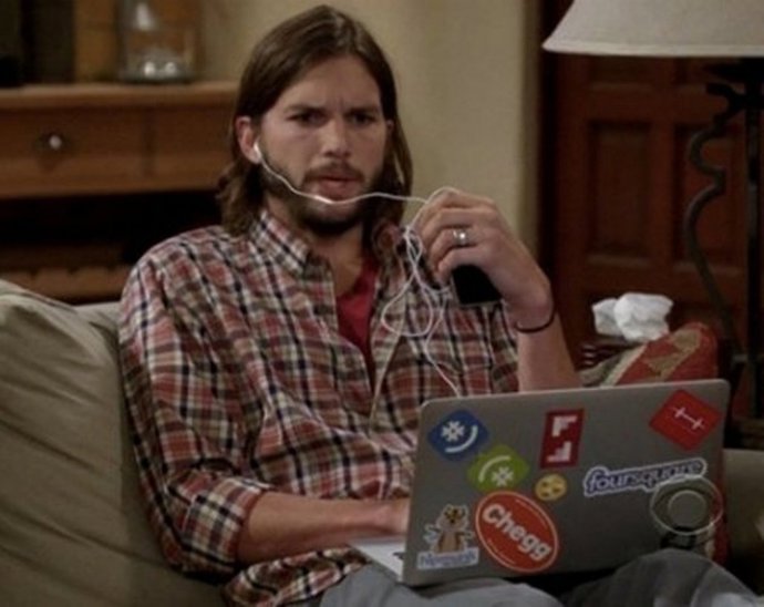 Asthon Kurtcher En 'Dos Hombres Y Medio'.