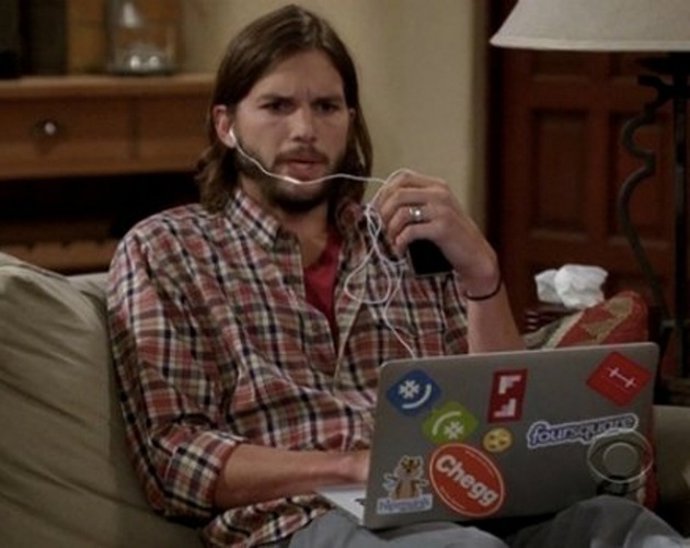 Asthon Kurtcher En 'Dos Hombres Y Medio'.