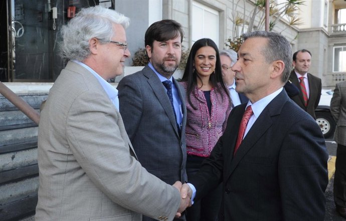 Rivero, A Su Llegada A La Reunión Del Consorcio