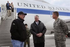El Secretario De Defensa De Estados Unidos, Leon Panetta, Llega A Afganistán 
