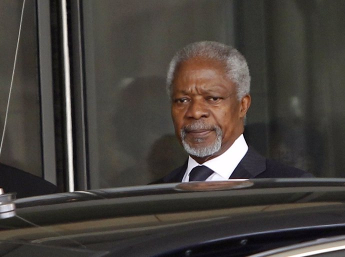 Kofi Annan, Enviado De La Liga Árabe Y Exsecretario General De La ONU