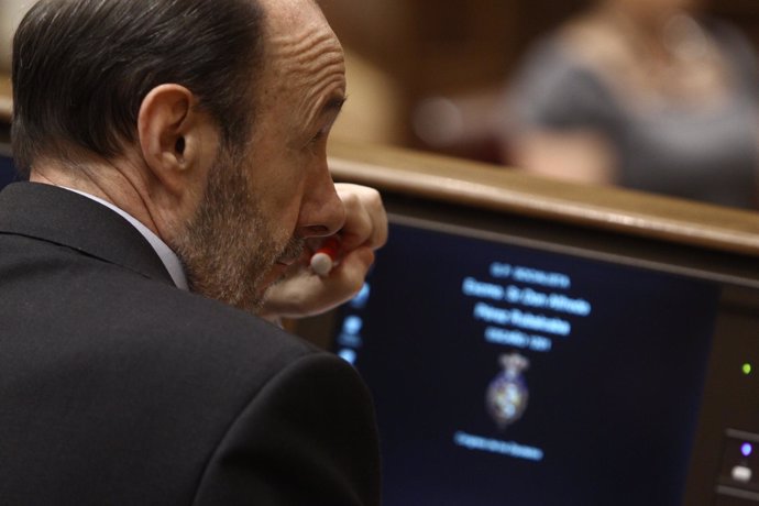 El Secretario General Del PSOE, Alfredo Pérez Rubalcaba