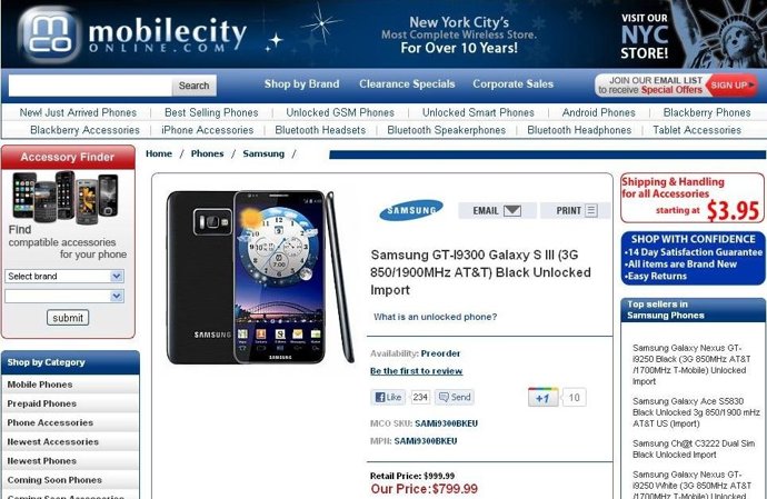 Smasung Galaxy S III En Preventa