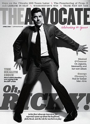 Ricky Martin En La Portada De 'The Advocate'