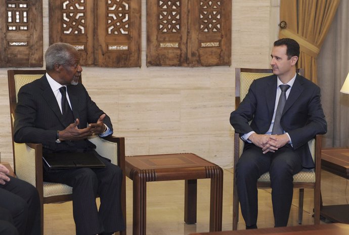 Bashar Al-Assad Y Kofi Annan In