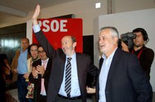 Rubalcaba Y Griñán En Un Acto De Campaña Del PSOE-A