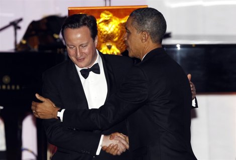 Presidente De Estados Unidos, Barack Obama, Y El Primer Ministro De Reino Unido,