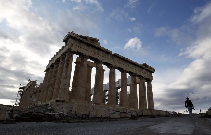 Vista Del Partenón De Atenas (Grecia)