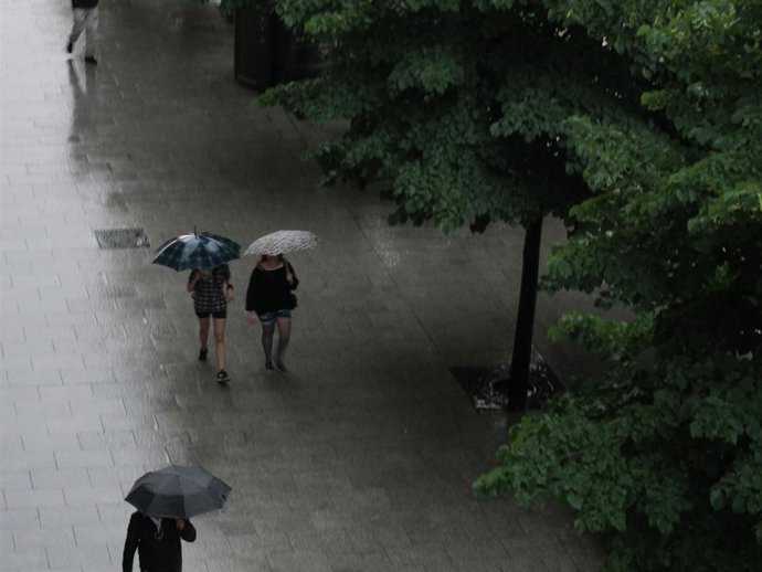 Lluvia En Zaragoza