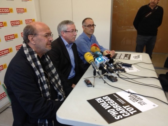 Joan Carles Gallego E Ignacio Fernández Toxo (CC.OO.)