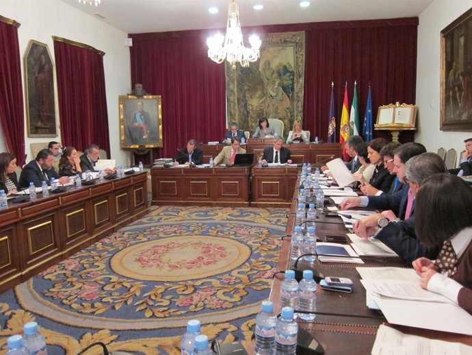 Un Momento Del Pleno De La Diputación De Este Jueves