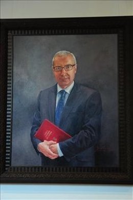 El Cuadro De Palacio Luce Ya Junto A Los De Los Anteriores Presidentes