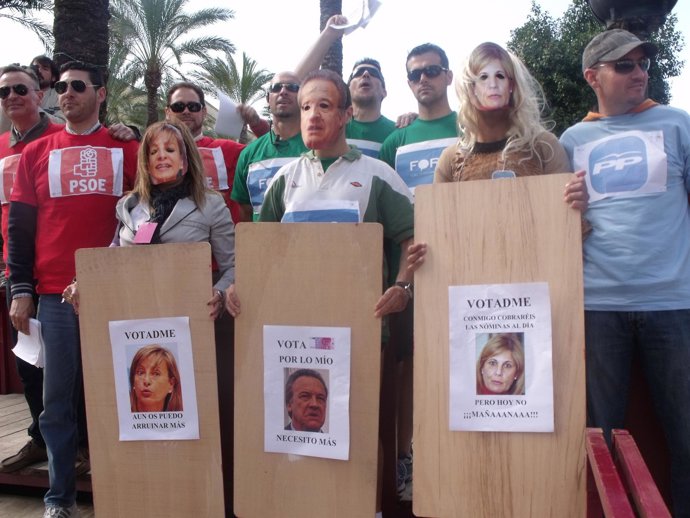 Protesta De Policías Locales En Jerez