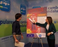 NNGG define a Griñán en una campaña como "un producto sin pilas ni garantía y con los ERE como defecto de fábrica"