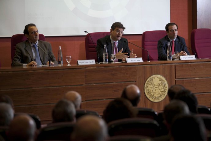 Rafael Catalá, Durante Su Intervención En Las Jornadas Del Colegio De Ingenieros