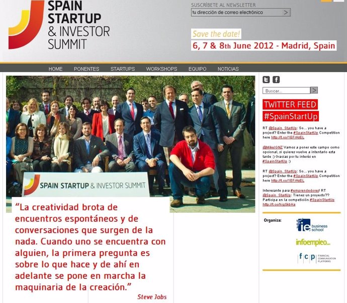 Página Web De Spain Startup 