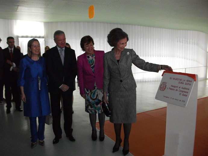 Doña Sofía, En La Inauguración Del Palacio De Congresos El Batel