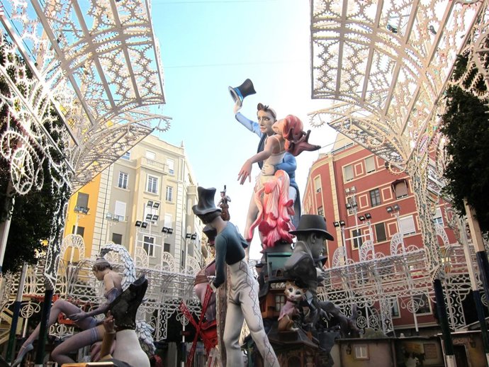 Una de las fallas de Valencia en 2012