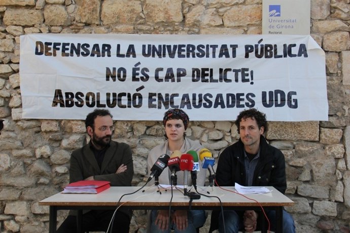 Rueda De Prensa De Los Encausados Por Los Altercados De La Udg