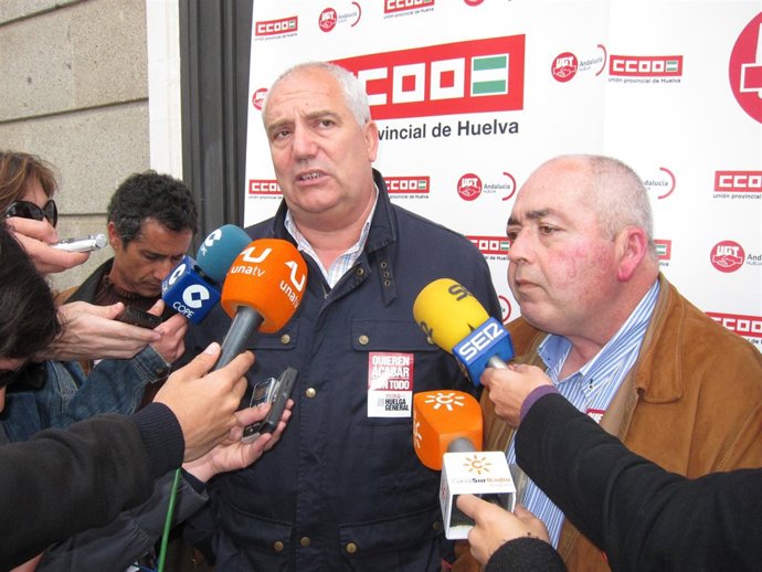 Los Secretarios Generales De CCOO-A Y UGT-A, Carbonero Y Pastrana. 