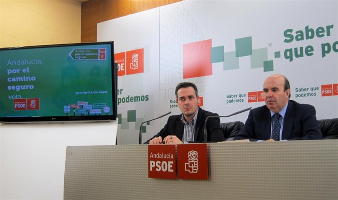 Felipe Sicilia Y Gaspar Zarrías, Durante La Rueda De Prensa.
