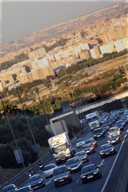 Retenciones en la carretera de Sevilla
