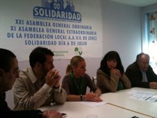 Reunión De La Candidata Del PA, Pilar González, Con La Federación Vecinos Jerez