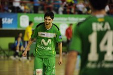 El Jugador Del Inter Movistar Matías Celebra Un Gol Ante El Ribera Navarra