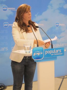 La Presidenta Del PPC, Alicia Sánchez-Camacho Tras La Junta Directiva 