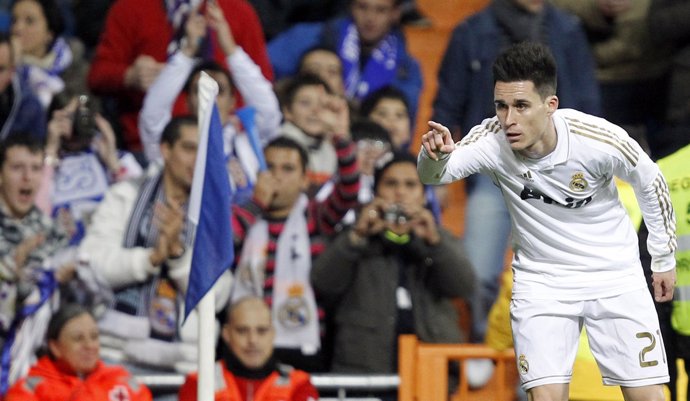 José Callejón Celebra Un Gol Ante La Ponferradina