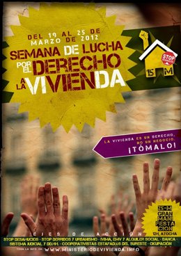 Cartel De La "Semana De Lucha" Por La Vivienda