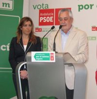 25M.- Griñán, que no valora las encuestas, convencido de que el PSOE-A va a ganar las elecciones