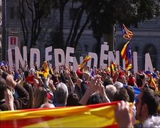 'Flashmob' Pro Independencia En Barcelona
