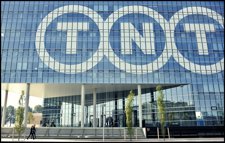 Fachada De La Compañía De Transporte Holandesa TNT