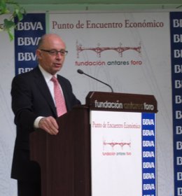 El Ministro De Hacienda Y Administraciones Públicas, Cristóbal Montoro, Hoy.