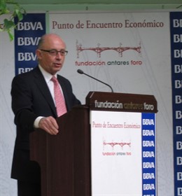 El Ministro De Hacienda Y Administraciones Públicas, Cristóbal Montoro, Hoy.