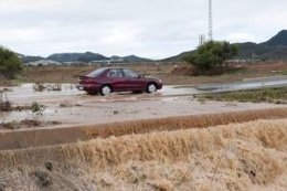 Carretera Afectada Por La Lluvia En Cartagena