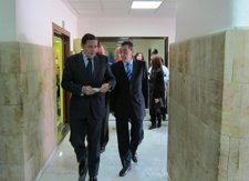 Sáez Aguado En Su Visita Al Clínico De Salamanca