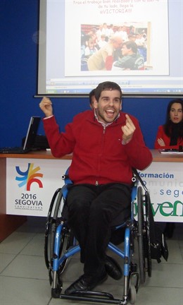 El Exdeportista Paralímpico Álvaro Galán. 