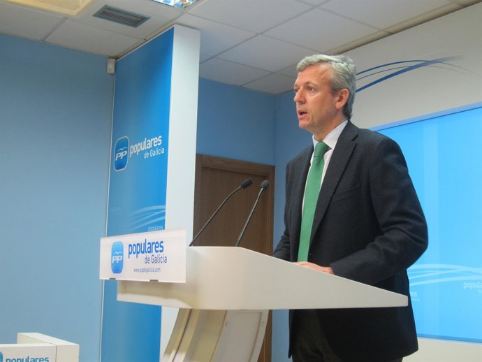 El Secretario General Del Ppdeg, Alfonso Rueda, Comparece Ante Los Medios