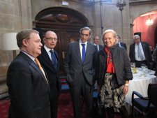 Por La Izquierda, Vigón, Montoro, Jacobo Cosmen (ALSA) Y Fernández.