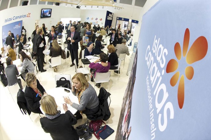 Imagen del stand de Islas Canarias en la ITB de Berlín