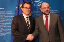 Artur Mas Y El Presidente Del Parlamento Europeo, M.Schulz
