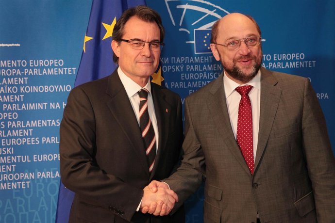 Artur Mas Y El Presidente Del Parlamento Europeo, M.Schulz