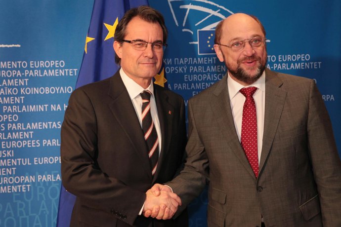 Artur Mas Y El Presidente Del Parlamento Europeo, M.Schultz